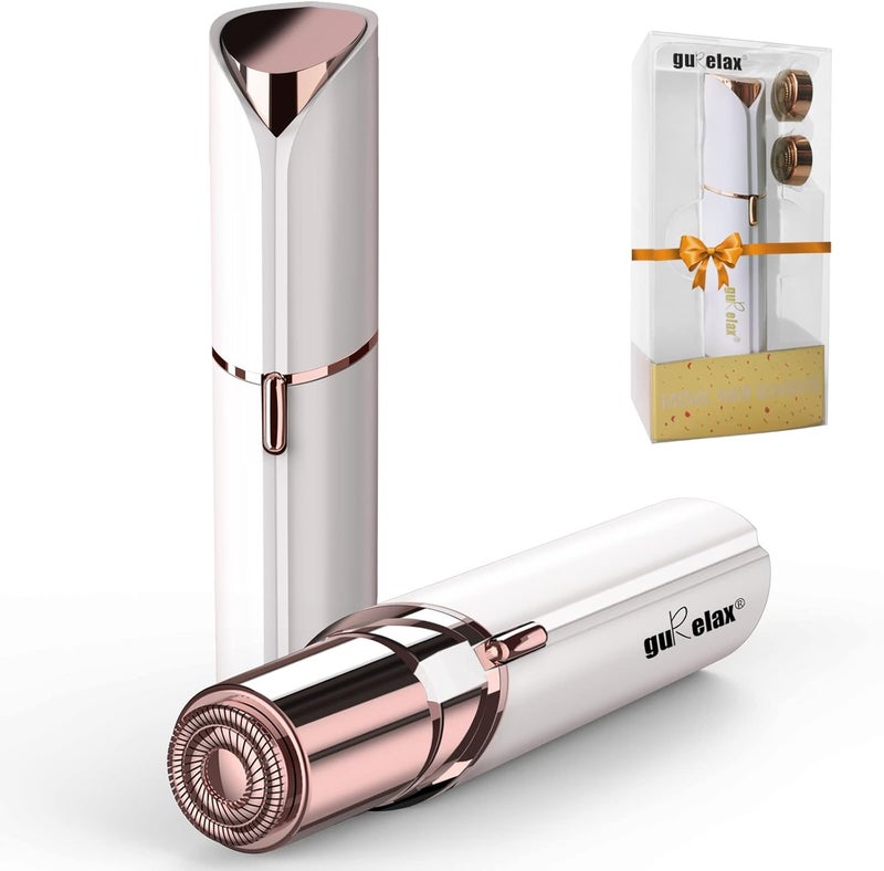 gurelax Facial Hair Removal for Women(with 2 x Replacement Heads)， Facial Hair Remover, Hair Removal Device, Best Gift for Mom/Wife/Girlfriend - Image 1